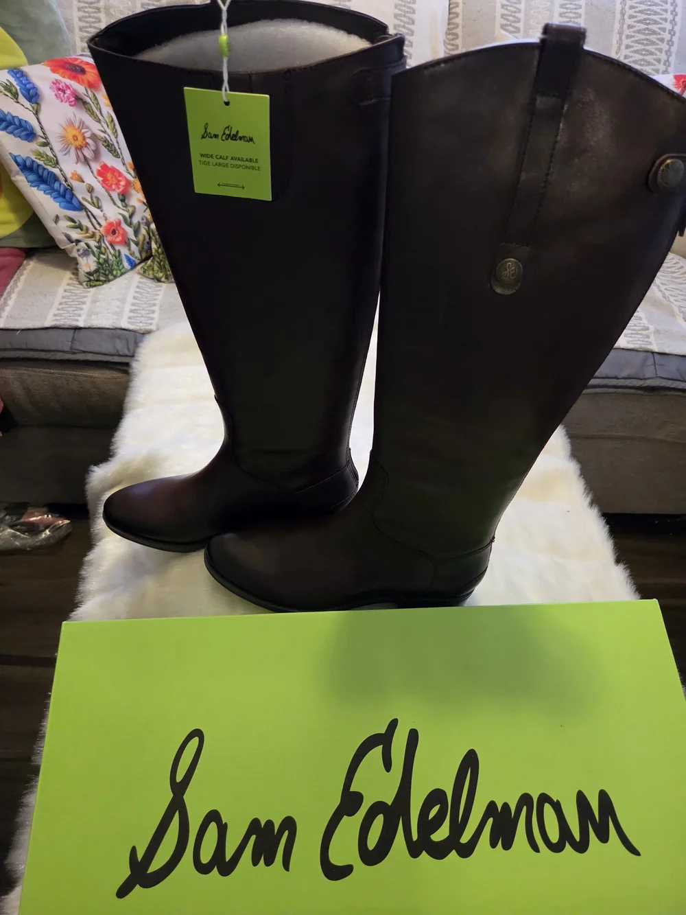 Tall Women's Knee High Riding Boot in Dark Brown